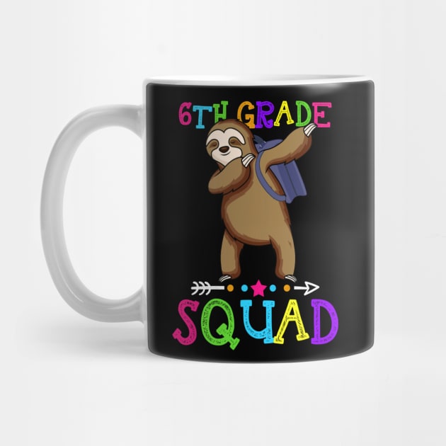 Sloth Team 6th Grade Squad Teacher Back To School by kateeleone97023